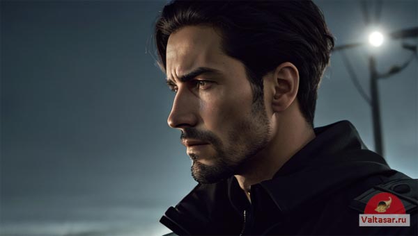 мужчина на фоне заката