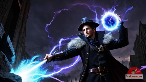 маг наводит порчу