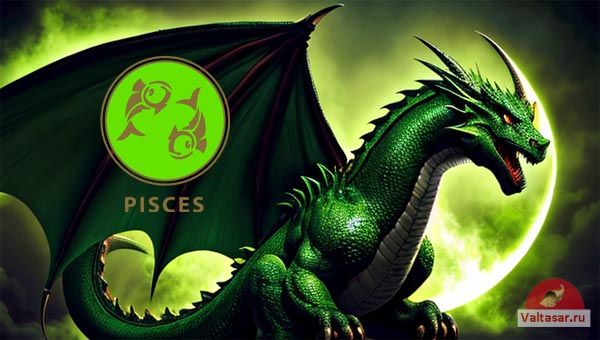 Рыбы зеленый Дракон