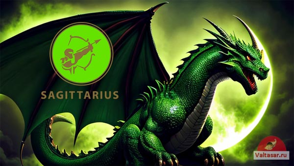 Стрелец зеленый Дракон