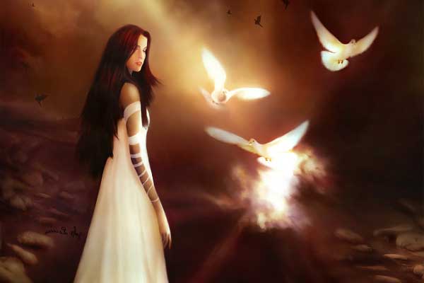 призрак и голуби