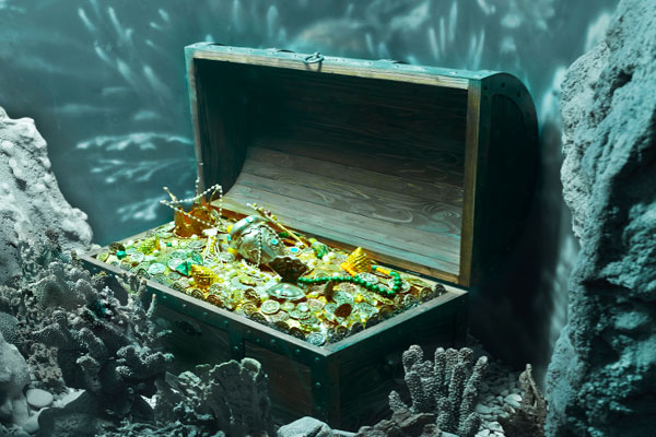 несметные сокровища на дне морском