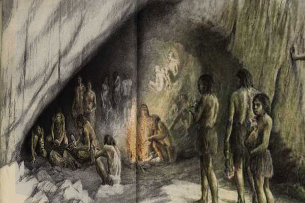 назад в пещеру