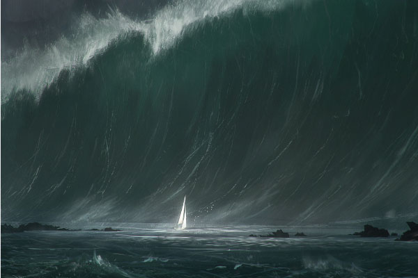 волна убийца способна достигать 30 метров