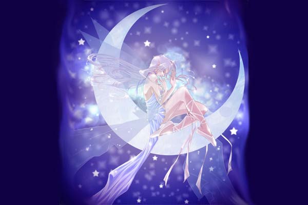 Растущая Луна и фея