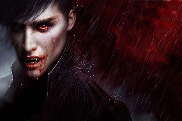 юноша вампир