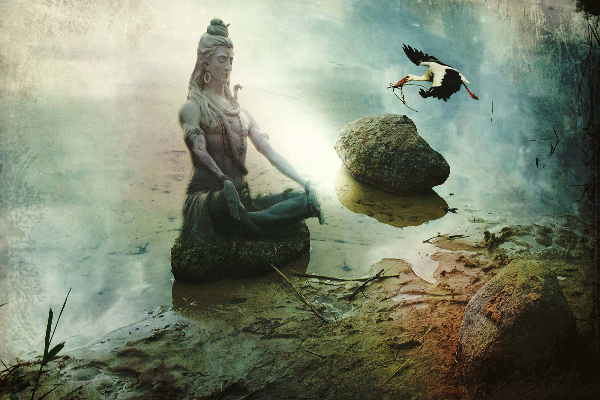 статуя медитирующего Будды