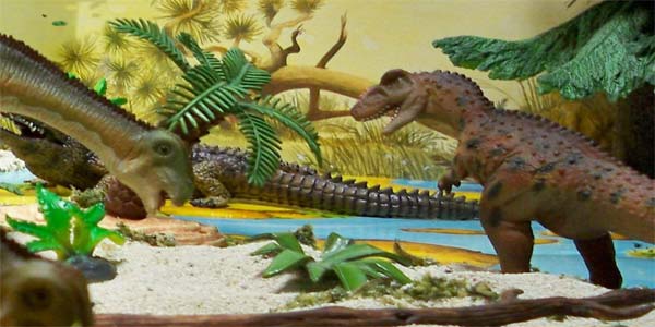 динозавры на природе