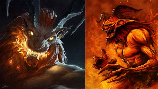 демон  огня