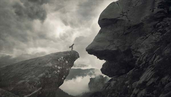 Человек в ущелье