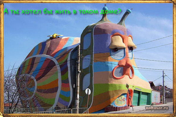 необычный дом улитка