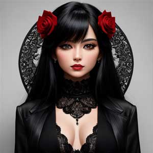 девушка вампир