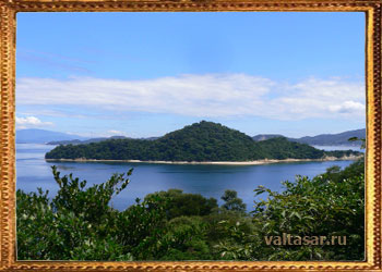 вид на японский остров Окуносима