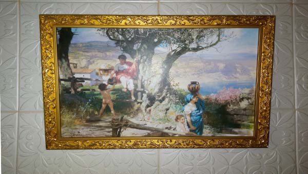 картина, греческий пейзаж