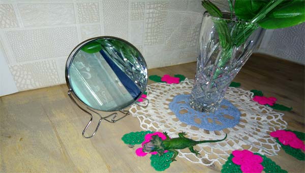 зеркало на полке