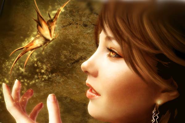 ясновидящая и бабочка