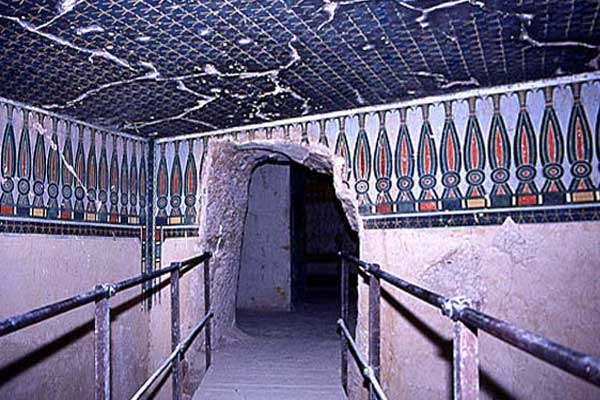 погребальная комната, роспись на стенах