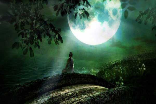 луна и мост