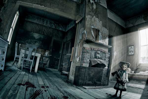 девочка с топором в заброшенном доме