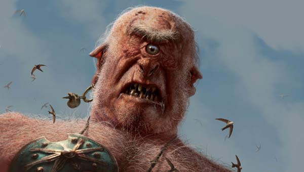 циклоп на фоне неба