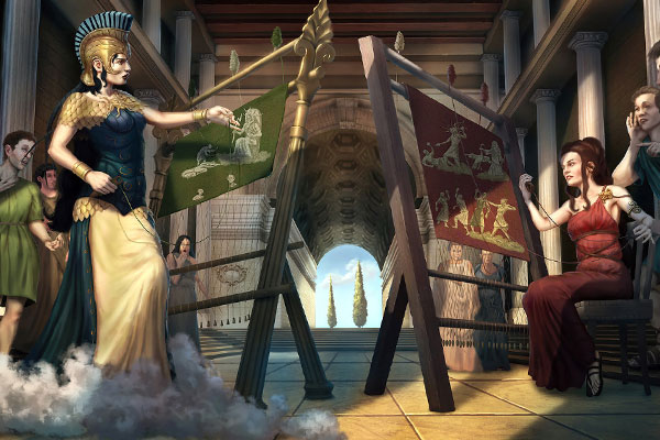 две афинские ткачихи картина