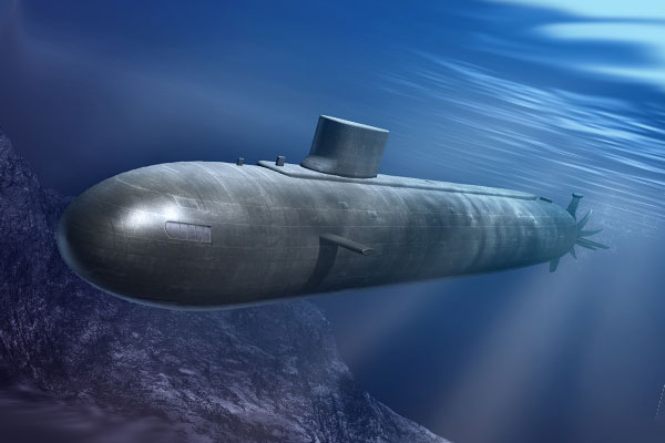 субмарина под водой