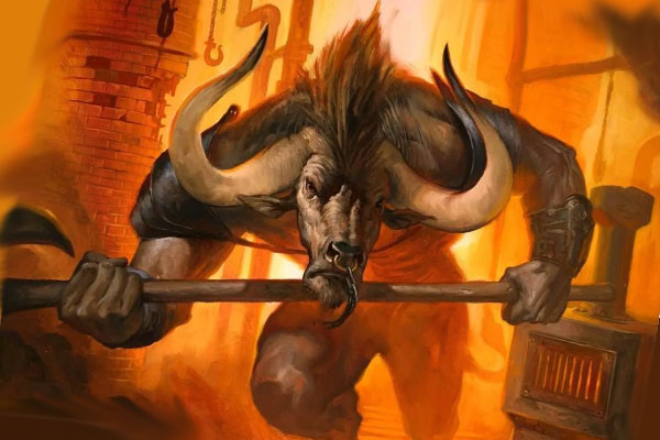 минотавр в бою