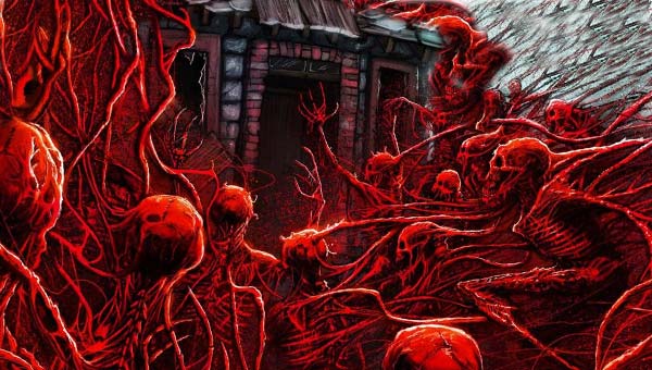 скелеты и кровавые вены, ночной кошмар