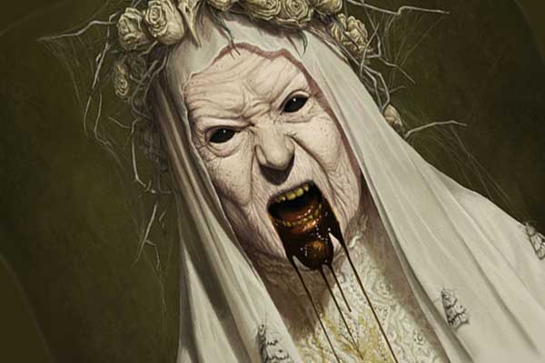 ведьма с окровавленным ртом