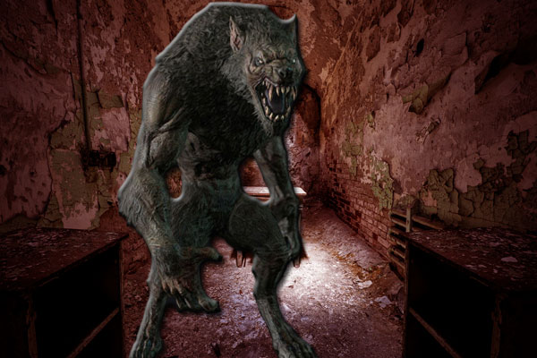 вервольф в катакомбах