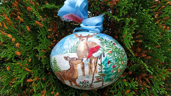 шарик на новогодней ёлке, Рождество