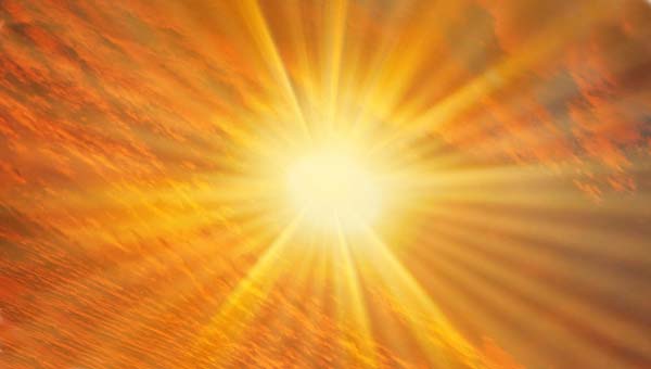 солнце в небе