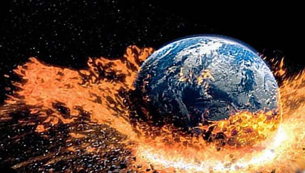 земля взрывается в космосе