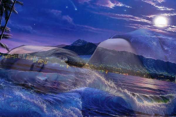 ночное сновидение, абстракция