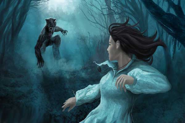 оборотень гонится за девушкой