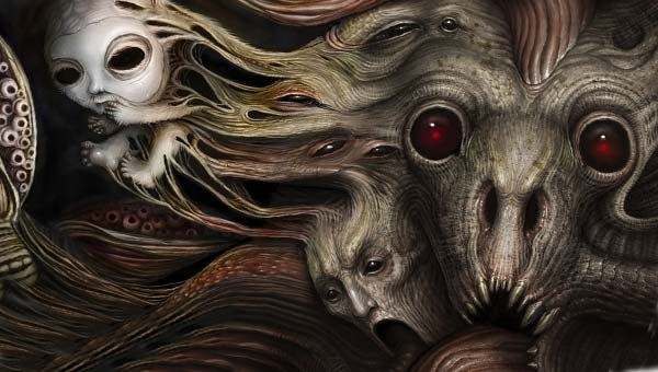 жуткая абстрактная картинка