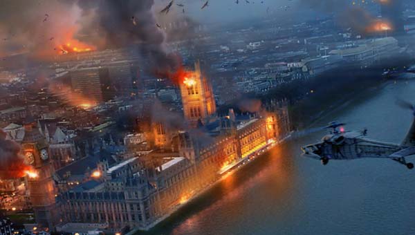 война, город в огне