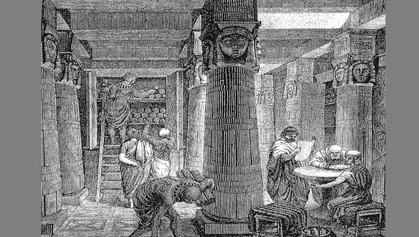 гравюра книгохранилище