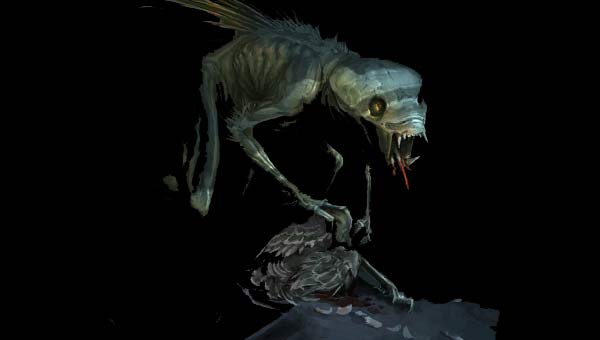 рыба монстр с клыками