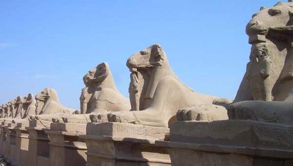 статуи сфинксов