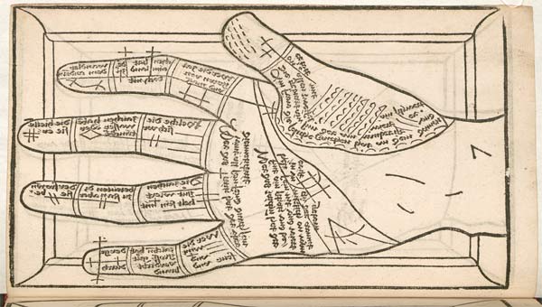 старинная гравюра хиромантия