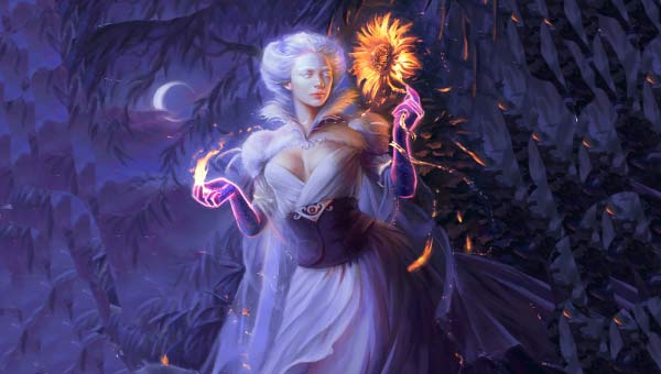 Луна, богиня и солнце