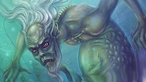 Водяной под водой