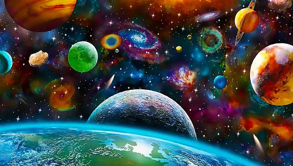 цветная Вселенная, арт