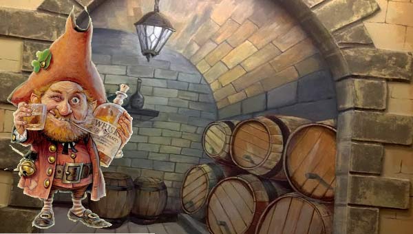 Демон Клуракан с бутылкой