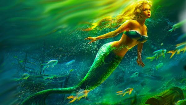 Русалка в воде