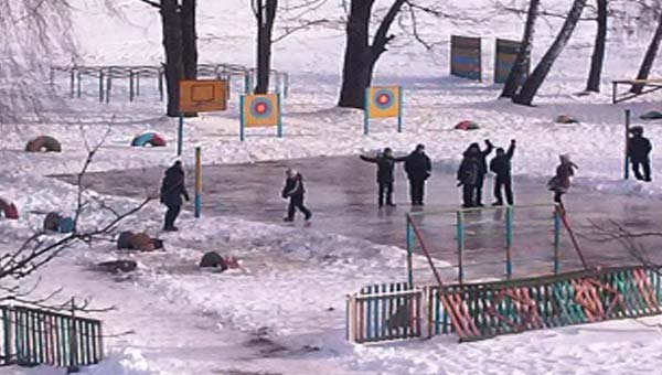дети на катке