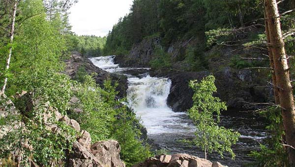 Водопад Кивач на фото