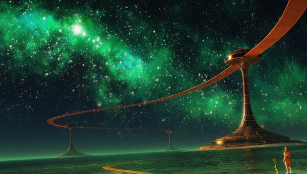 млечный путь, северное сияние