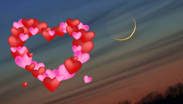 сердечко в небе